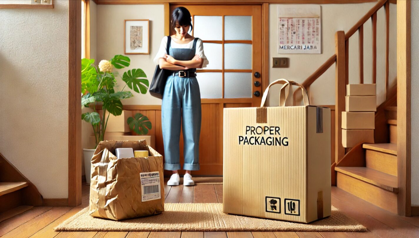 メルカリの紙袋で梱包されたバッグがひどい！？失敗例と対策を解説