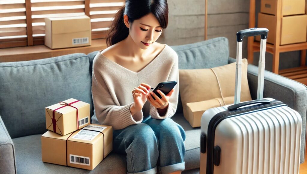 メルカリの商品を旅行中で発送できない時の例文