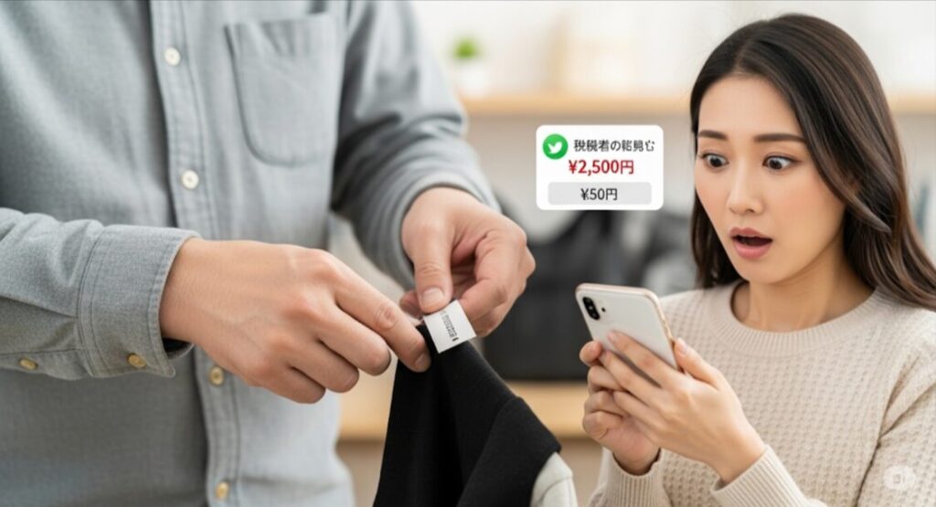 相談と関係ない出品者の価格の変更